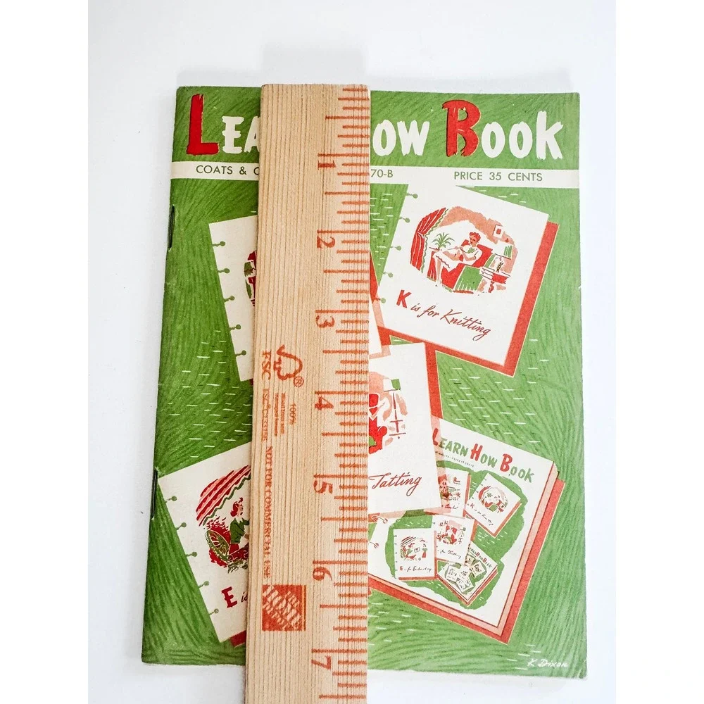 Vintage Coats & Clark Learn How Book No 170-B Crochet Knitting 1959 Booklet